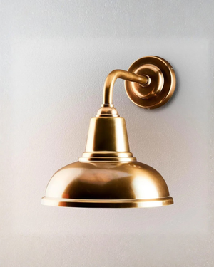 Brass Curved Bracket Wall Light