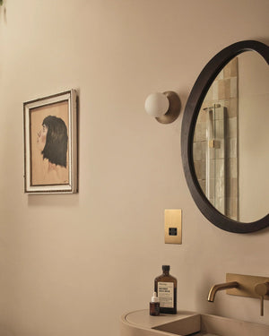 Brass Orb Wall Light