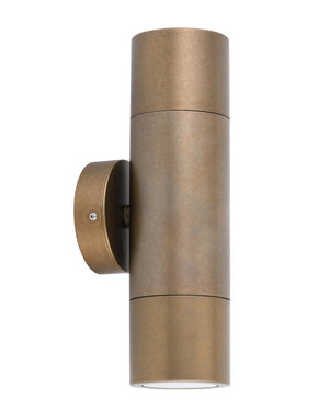 Aged Brass Up & Down Wall Light