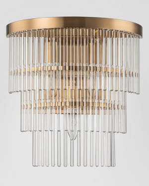 Cascading Cylinders Wall Light turned off