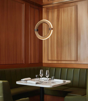 Circular Suspended Pendant Light