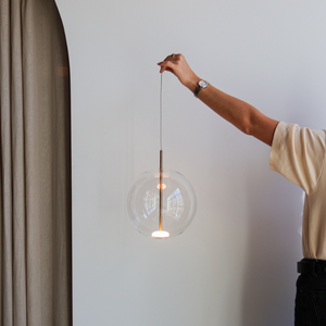 Floating Orb Pendant | Small Clear | Lighting Collective