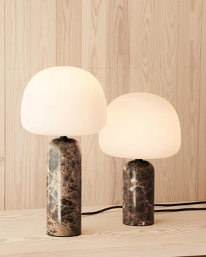 Contemporary Brown Marble Table Lamp