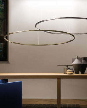 Contemporary Oval Up or Down LED Pendant Light | Ellisse