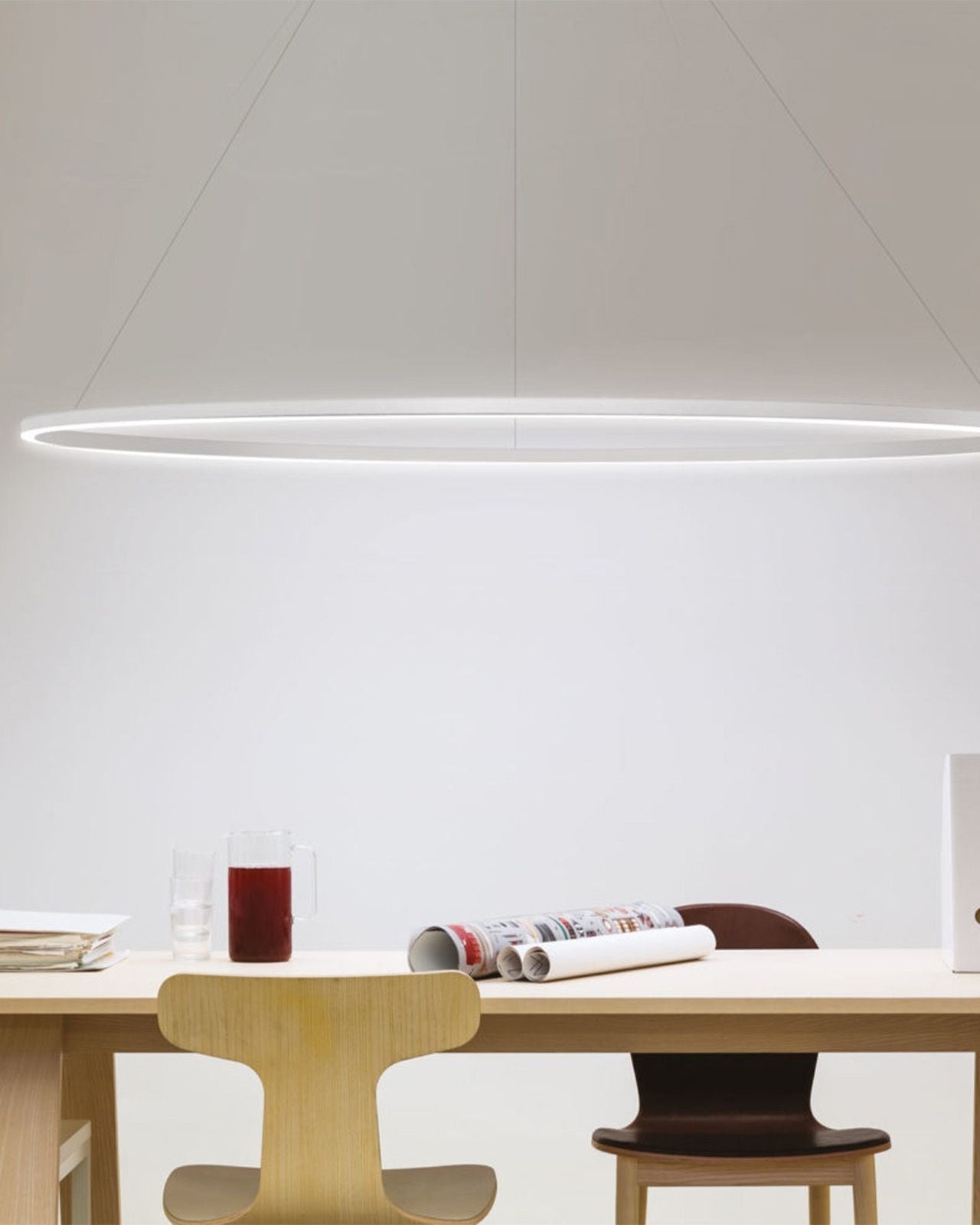 Contemporary Oval Up or Down LED Pendant Light | Ellisse – Lighting ...