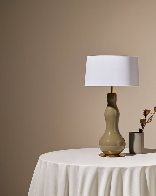 Contoured Moss Table Lamp