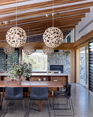 Coral Bamboo Pendant Light