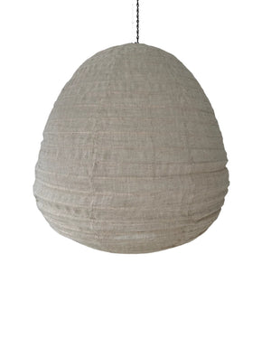 Pear Shaped Natural Cotton Pendant on a white background