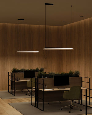 Curved Glass Linear Pendant | Lighting Collective