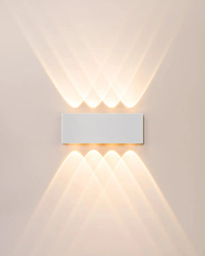 Curved Rectangular Aluminium Wall Light | Assorted Finish | TRIColour