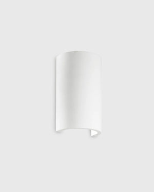 Curved Up Down Plaster Wall Light
