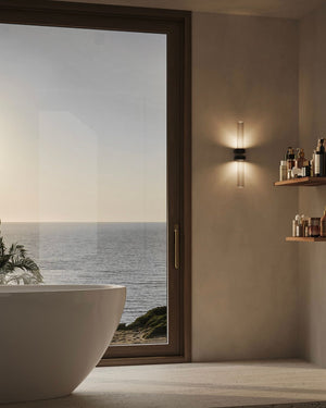 Cylindrical Glass Wall Light | Lighting Collective