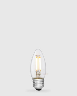 Dimmable E27 LED | Candle | 4W | 2700K Clear Grey Background