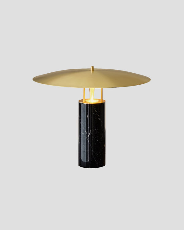 Antique Brass & Black Marble