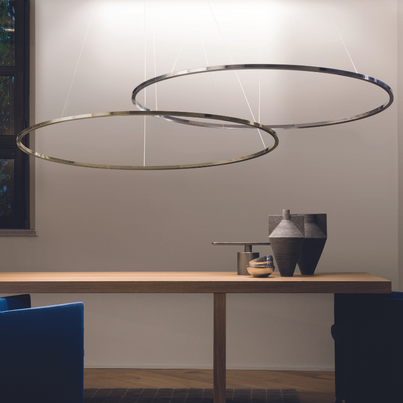 Contemporary Oval Up or Down LED Pendant Light | Ellisse – Lighting ...
