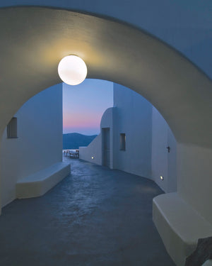 Exterior Italian Orb Wall or Ceiling Light | Dioscuri