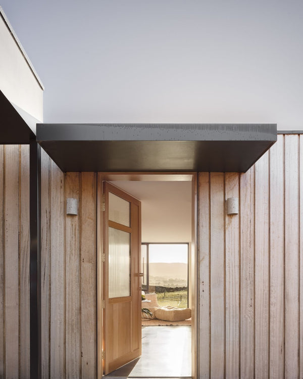 Exterior Speckled Ceramic Wall Light | Dusk