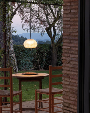 Exterior Woven Sphere Pendant Light