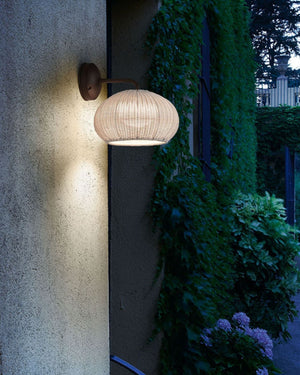 Exterior Woven Sphere Wall Light