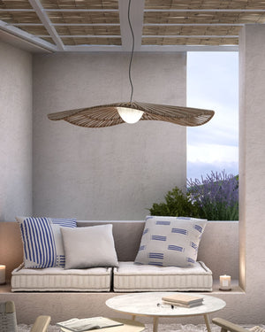 Exterior Woven Wave Pendant