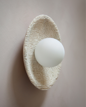 Fossil Coral Orb Wall Sconce Large 