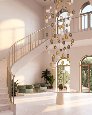 Hand-Cut Crystal Capsule Pendant | Metamorphosis