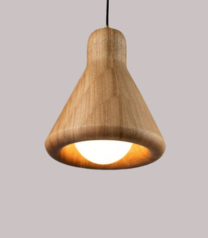 Hand-Turned Solid Timber Pendant | Lighting Collective