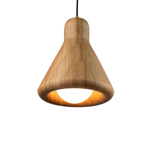 Hand-Turned Solid Timber Pendant