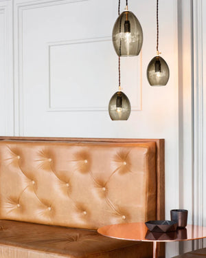 Hand Blown Smoke Glass Pendant Light | Assorted Sizes