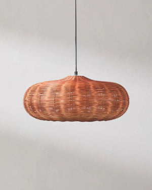 Handcrafted Bell Rattan Pendant