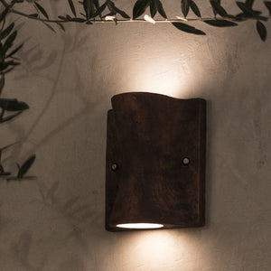 Italian Up/Down Corten Outdoor Wall Light | Lighting Collective