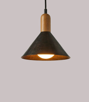 Handmade Conical Brass Pendant | Lighting Collective