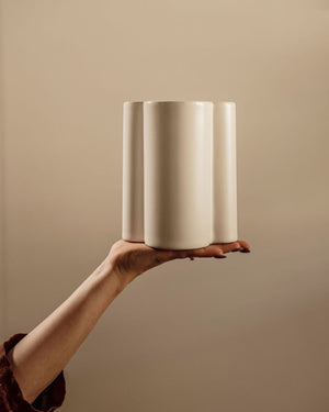 Handmade Curved Clay Wall Light | Cloud | Lighting Collective