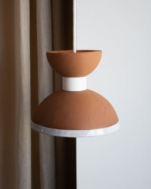 Handmade Terracotta Dome Pendant