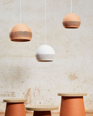 Handmade Perforated Dome Pendant | SpongeRo