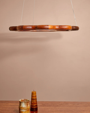 Handmade Wavy Circular Chandelier | Ripple