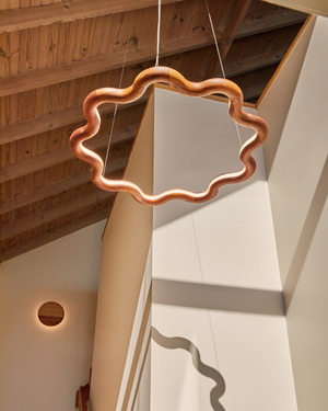 Handmade Wavy Circular Chandelier | Ripple