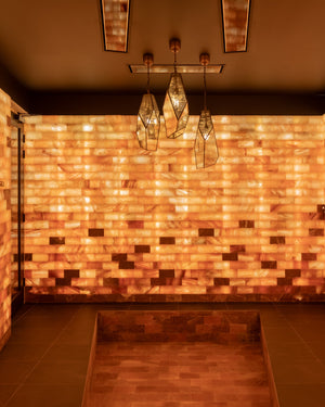 Geometric Marble Glass Pendant Light