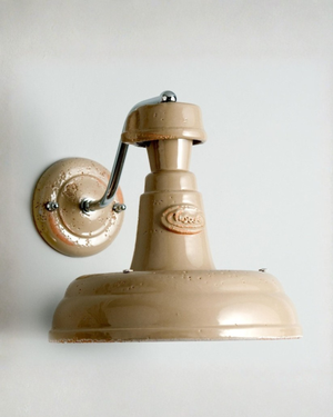 Italian Industrial Ceramic Wall Light Smalto Licheni 