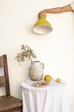 Italian Industrial Wall Light | Assorted Colours | Yellow | Lighting Collective