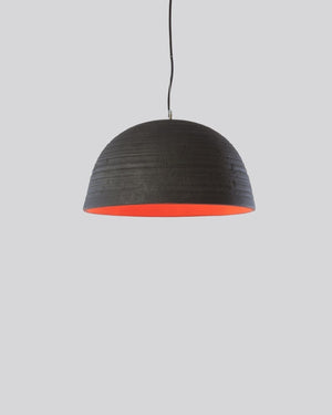 Italian Terracotta Black Pendant Light