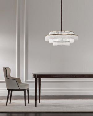 Italian Tiered Glass Pendant