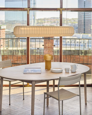 Knitted Stretched Fabric Linear | Dining Room Lighting | Lighting Collective 