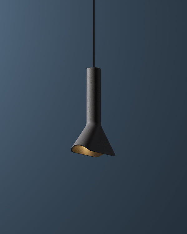Angular Recycled Concrete Pendant Ru | Bentu
