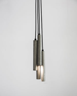 Concrete Tube Pendant | Bentu | Multiple