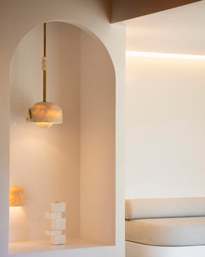 Fossil Coral Pearl Hanging Pendant Byron Bay Showroom