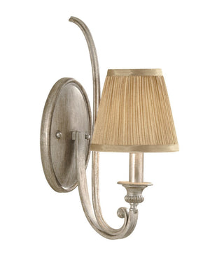 Classic Hand Brushed Soft Silver Wall Light