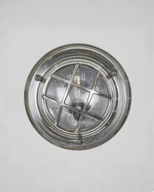 Maritime Solid Brass Caged Wall Light