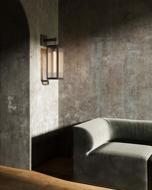 Modern Box Lantern Wall Light