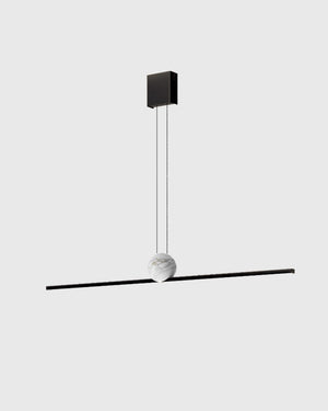 Modern Marble Linear Pendant | Black | SALE